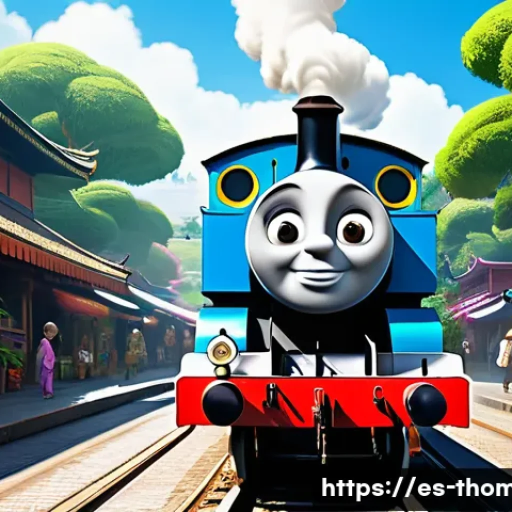 토마스와 친구들 영화판 리뷰 - **Prompt 1: Modern Thomas Animation - Global Adventure and Vibrant Detail**
    "A stunning, highly ...