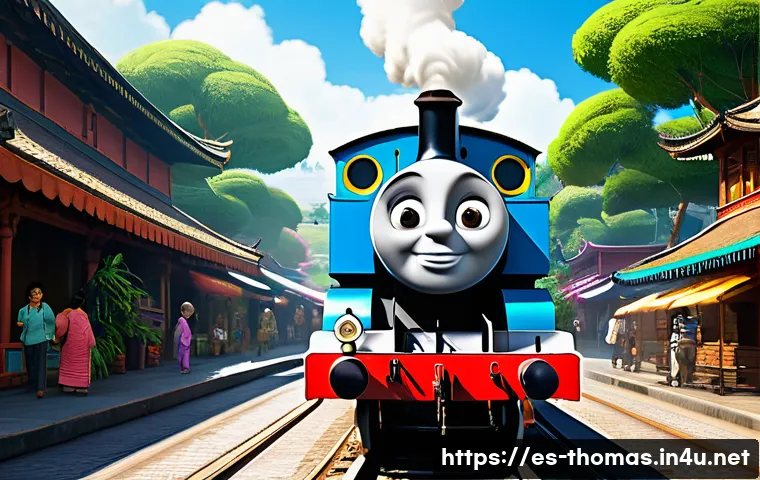 토마스와 친구들 영화판 리뷰 - **Prompt 1: Modern Thomas Animation - Global Adventure and Vibrant Detail**
    "A stunning, highly ...